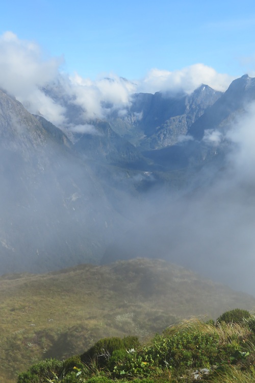 The top of McKinnon Pass, Milford Track New Zealand