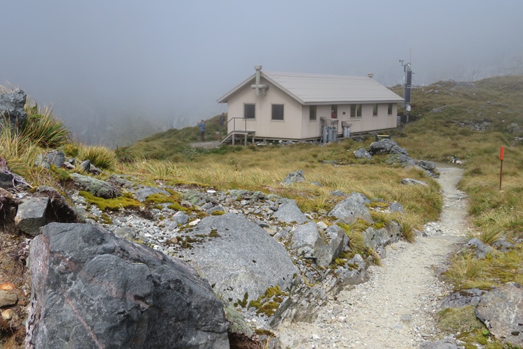 The top of McKinnon Pass, Milford Track New Zealand