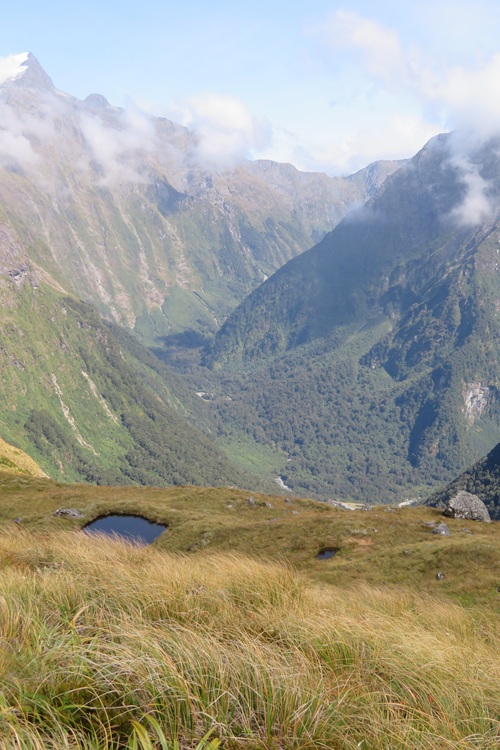 Heading down from McKinnon Pass, Milford Track, New Zealand