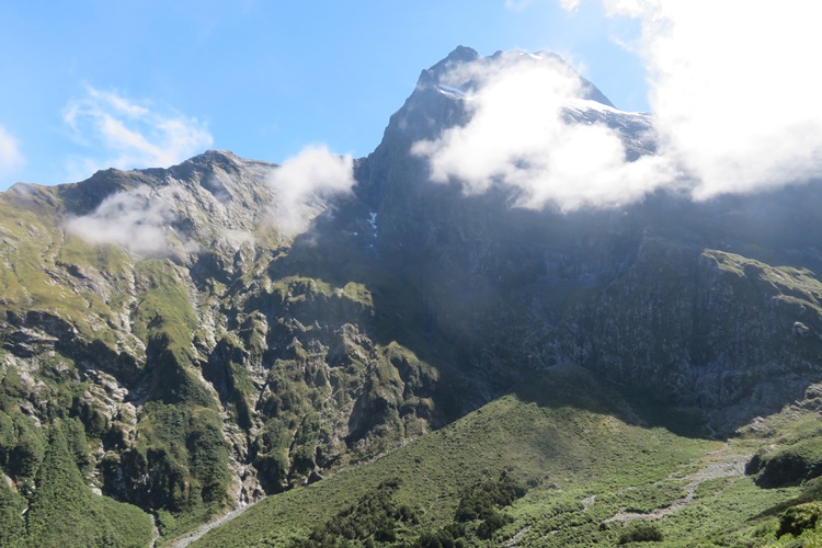 Heading down from McKinnon Pass, Milford Track, New Zealand