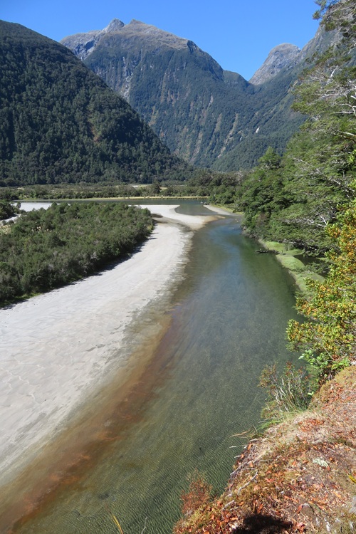 River views on the Milford Track, New  Zealand
