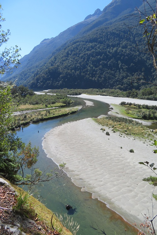 River views on the Milford Track, New  Zealand