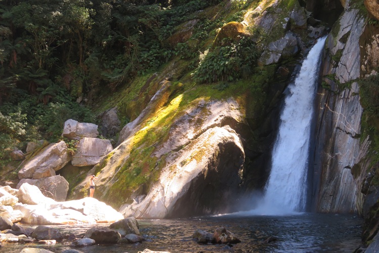 Giants Gate Falls on the Milford Track, New  Zealand