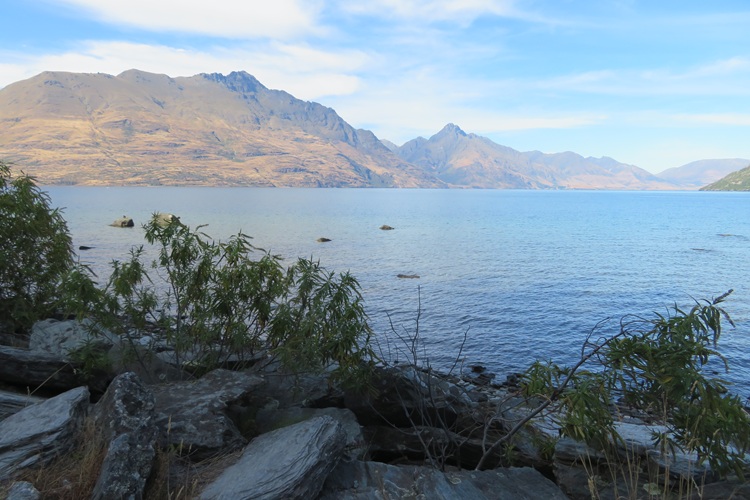 Views of Lake Wakatipu from Queenstown Gardens, Queenstown  New Zealand