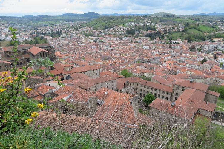 Views over Le Puy en Velay, France