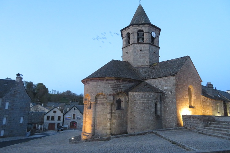 Leaving Nasbinals early in the morning on the Chemin de Saint Jacques