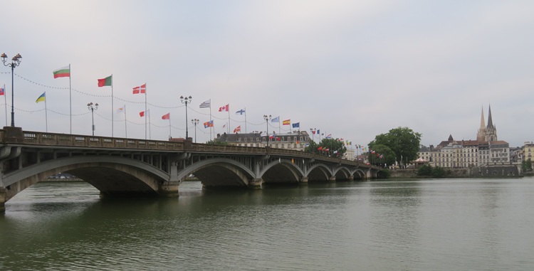 The old city of Bayonne, southern France