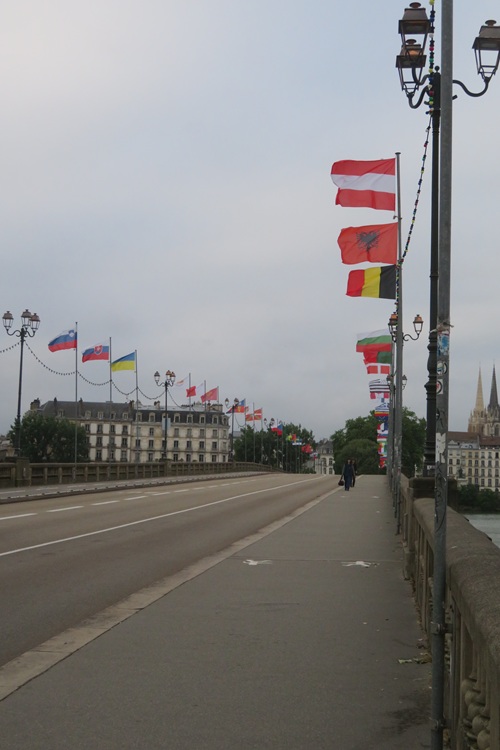The old city of Bayonne, southern France