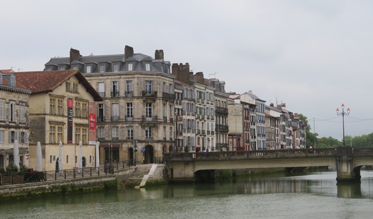 The old city of Bayonne, southern France