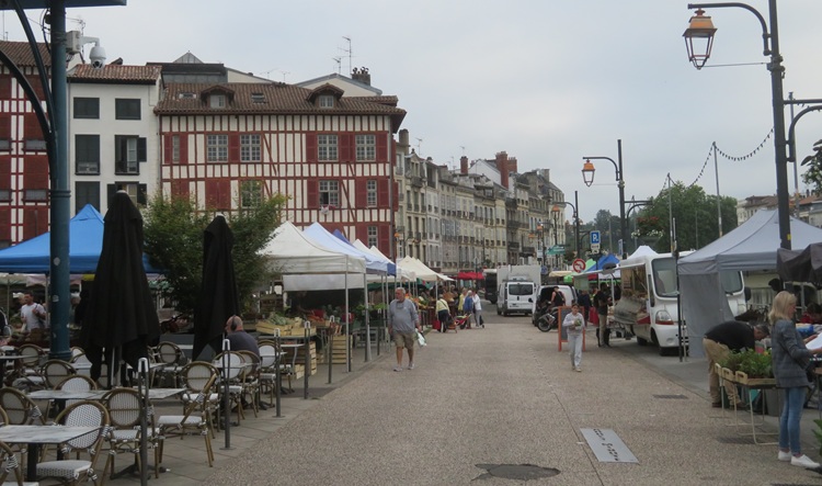The old city of Bayonne, southern France