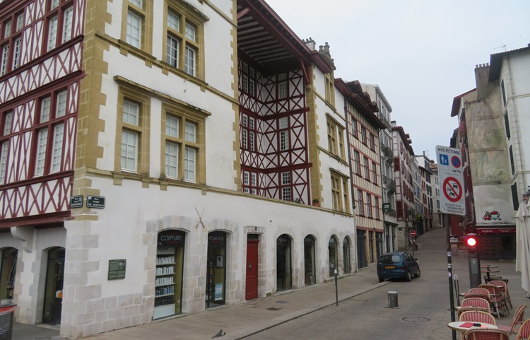 The old city of Bayonne, southern France