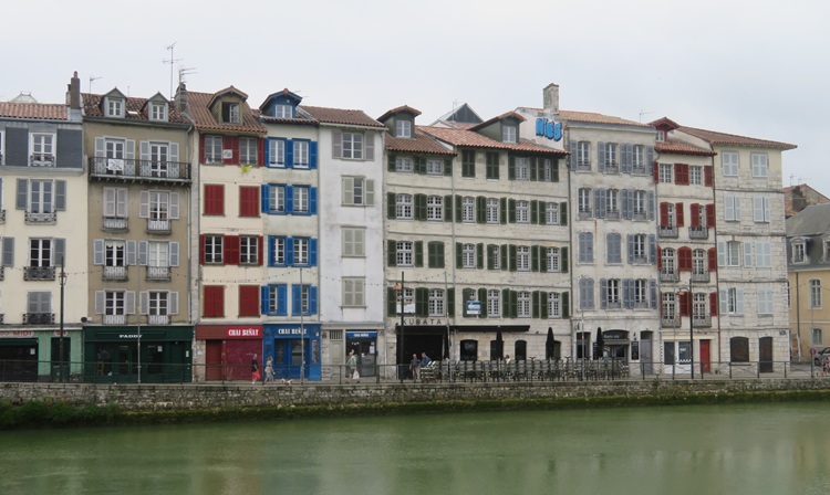 The old city of Bayonne, southern France