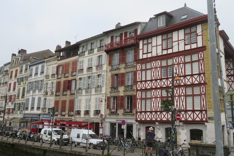The old city of Bayonne, southern France