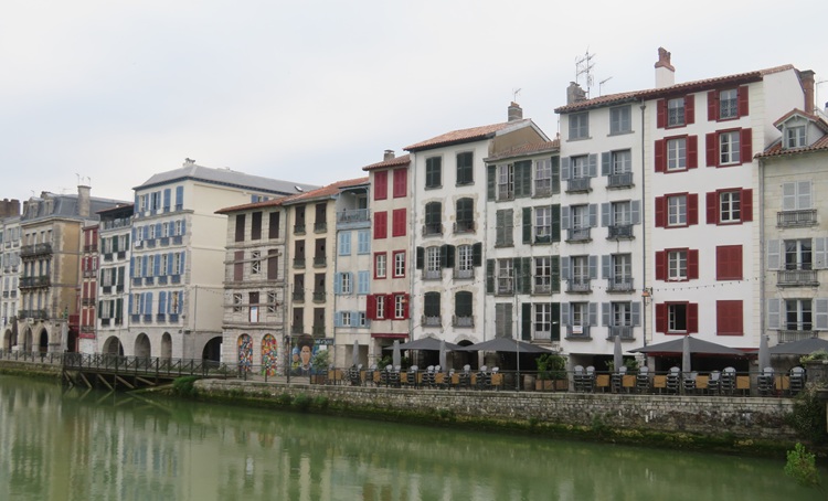 The old city of Bayonne, southern France