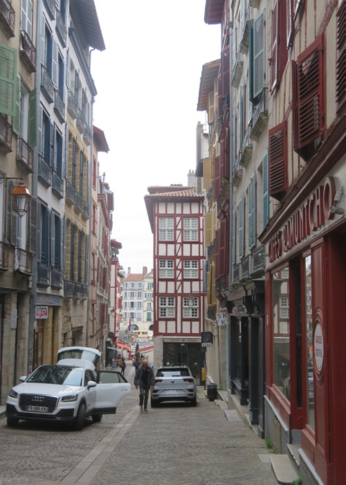 The old city of Bayonne, southern France