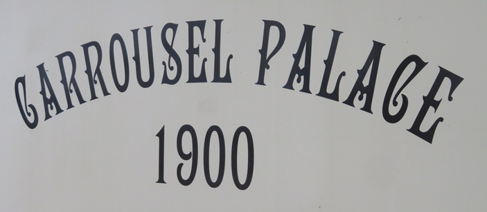 A carousel in the Old City of Bayonne, Southern France