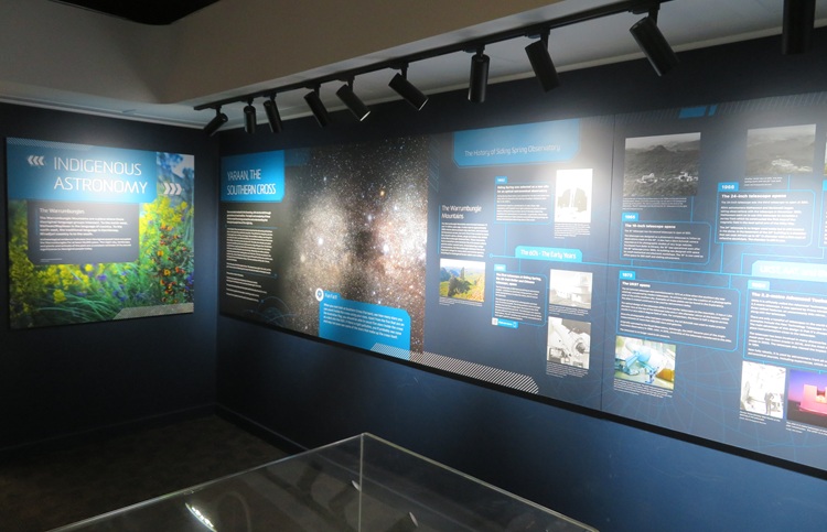 Astronomy display at  Siding Spring Observatory