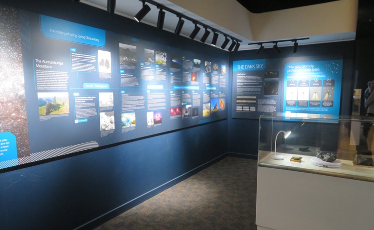 Astronomy display at  Siding Spring Observatory