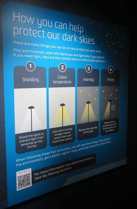 Astronomy display at  Siding Spring Observatory