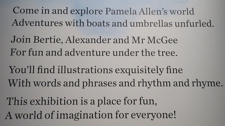 The Curious World of Pamela Allen Exhibition at State Library NSW, Sydney