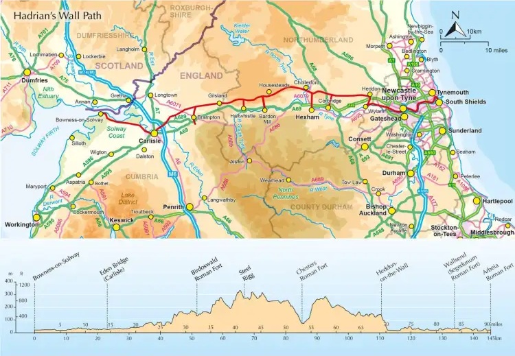 Hadrian's Wall Path. Source: Cicerone