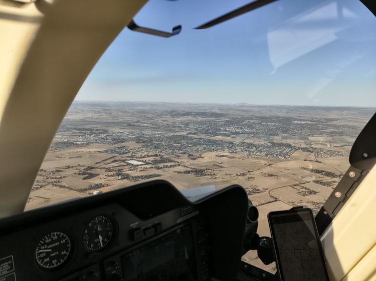 Helicopter flight from Mudgee to Goulburn, January 2026