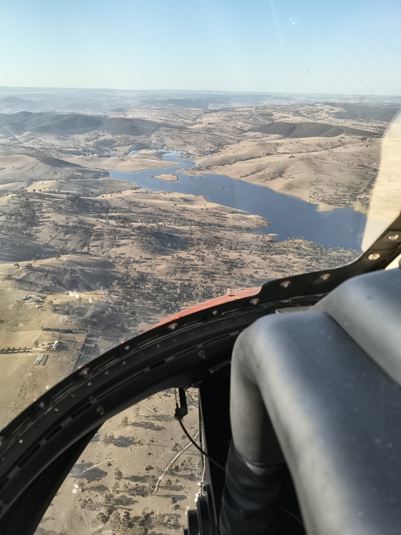 Helicopter flight from Mudgee to Goulburn, January 2026