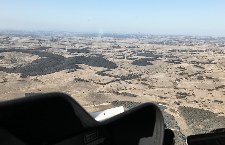 Helicopter flight from Mudgee to Goulburn, January 2026