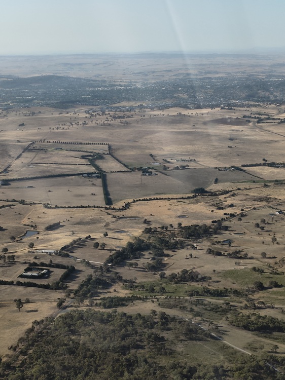 Helicopter flight from Mudgee to Goulburn, January 2026