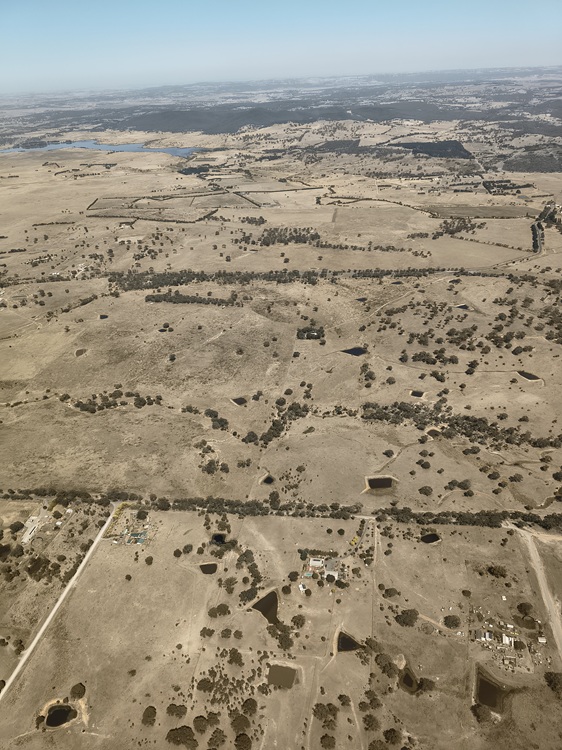 Helicopter flight from Mudgee to Goulburn, January 2026