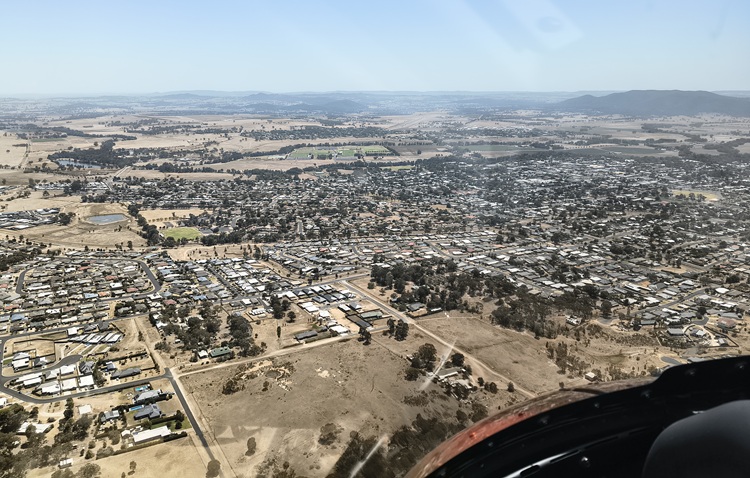 Helicopter flight from Mudgee to Goulburn, January 2026