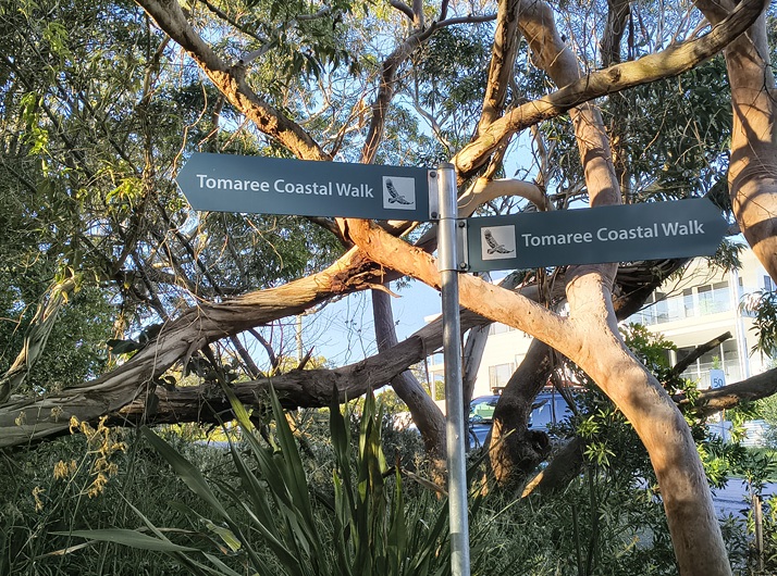 Signage on the Tomaree Coastal Walk