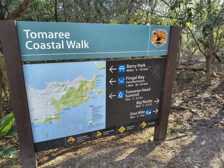 Trail views on the Tomaree Coastal Walk