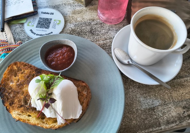 Coffee reward on the Tomaree Coastal Walk, NSW