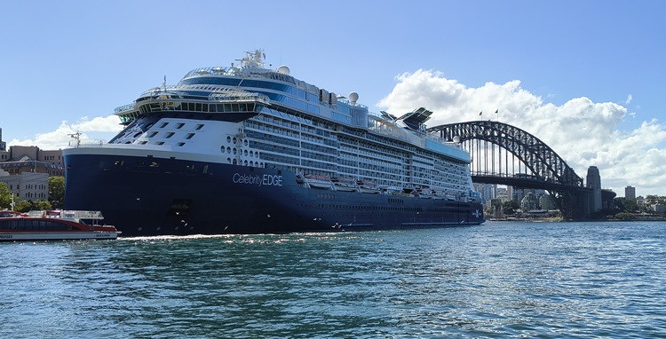 A cruise ship at Circular Quay, Sydney