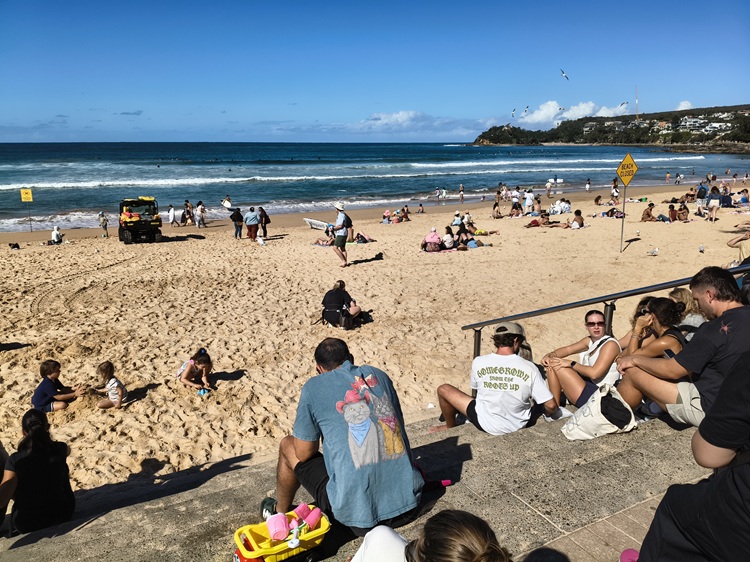 A sunny Sunday on Manly Beach, Sydney NSW