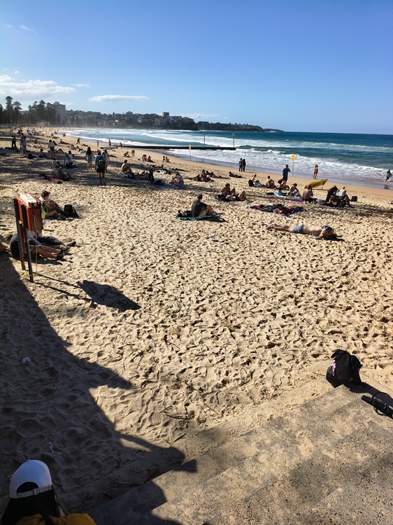 A sunny Sunday on Manly Beach, Sydney NSW