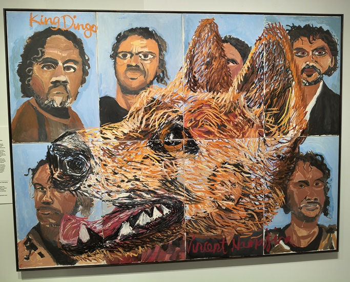 King Dingo self-portrait by Vincent Namatjira. 2025 Archibald Prize
