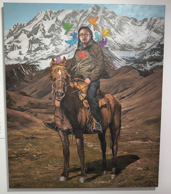 No mountain high enough by Abdul Abdullah. 2025 Archibald Prize