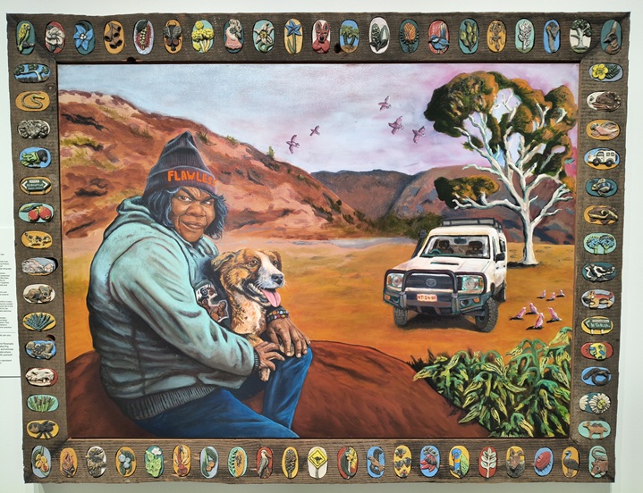Rona and Pig at Palm Valley by Billy Bain. 2025 Archibald Prize