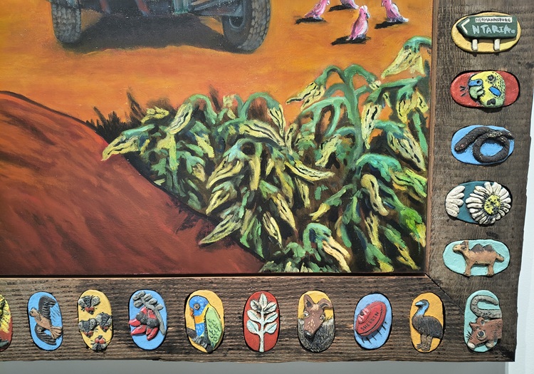 Rona and Pig at Palm Valley by Billy Bain . 2025 Archibald Prize