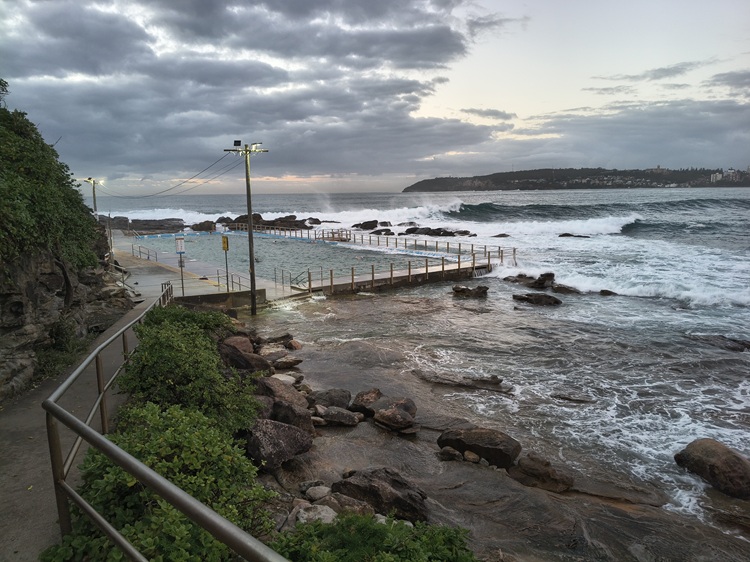 Early morning activity at Freshwater Beach