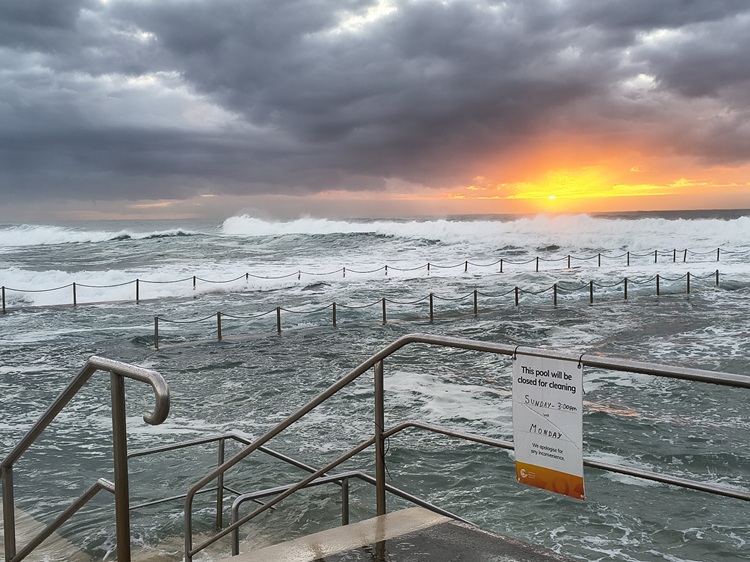Early morning clouds at South Curl Curl Beach