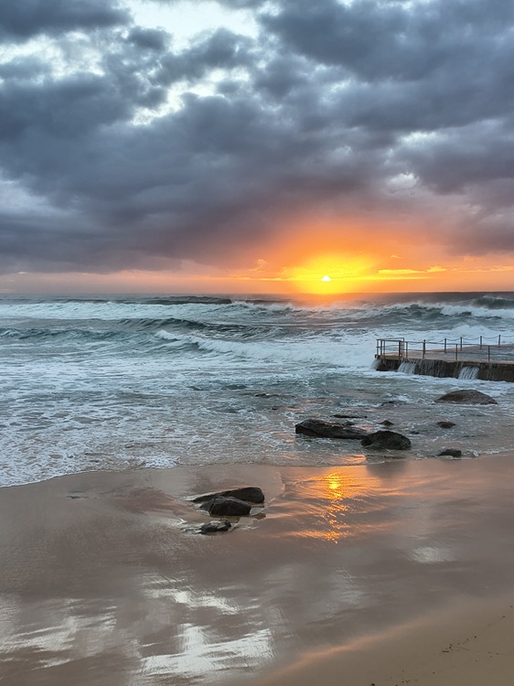 Early morning clouds at South Curl Curl Beach