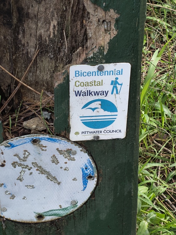 A random Bicentennial Coastal Walkway sign