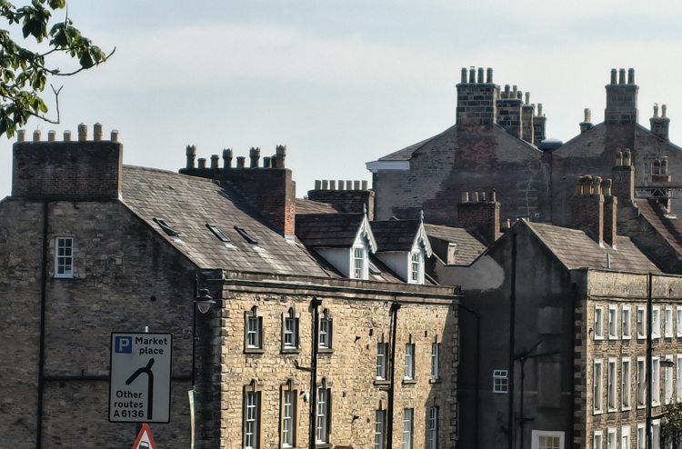 Rooftops at  Richmond North Yorkshire
